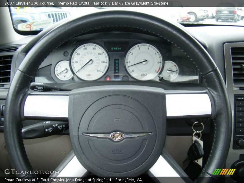 Inferno Red Crystal Pearlcoat / Dark Slate Gray/Light Graystone 2007 Chrysler 300 Touring
