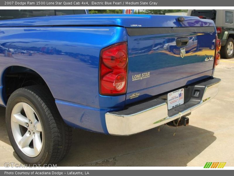 Electric Blue Pearl / Medium Slate Gray 2007 Dodge Ram 1500 Lone Star Quad Cab 4x4