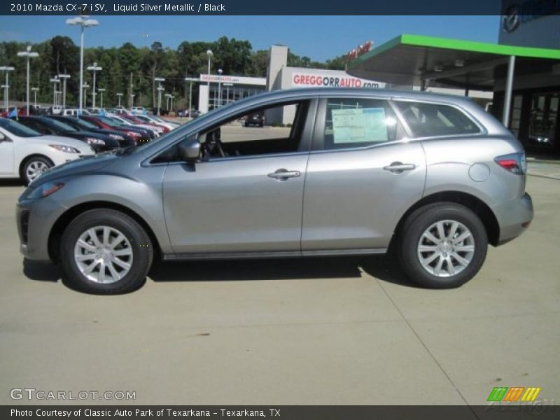 Liquid Silver Metallic / Black 2010 Mazda CX-7 i SV
