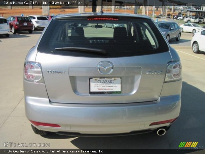 Liquid Silver Metallic / Black 2010 Mazda CX-7 i SV