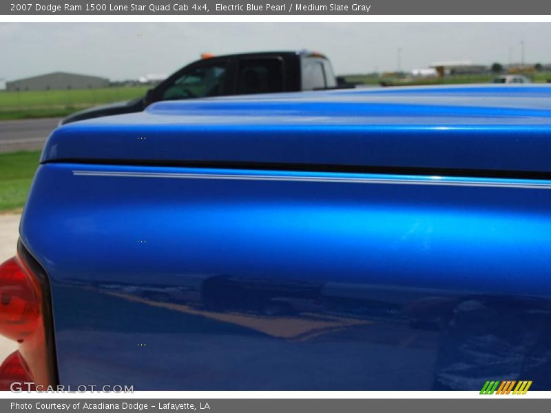 Electric Blue Pearl / Medium Slate Gray 2007 Dodge Ram 1500 Lone Star Quad Cab 4x4
