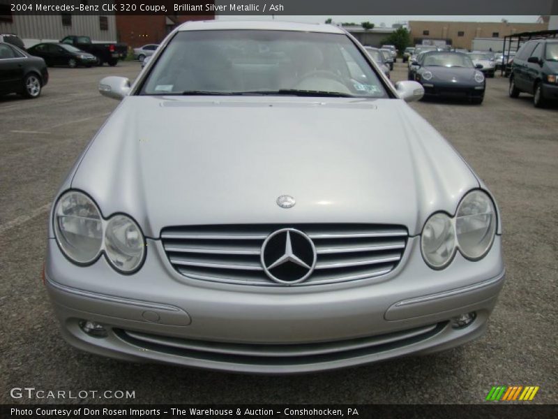 Brilliant Silver Metallic / Ash 2004 Mercedes-Benz CLK 320 Coupe