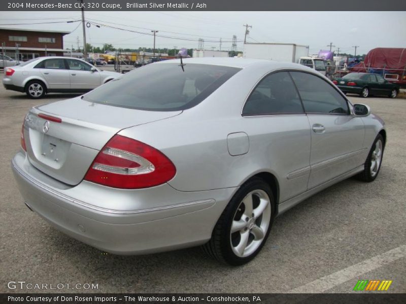 Brilliant Silver Metallic / Ash 2004 Mercedes-Benz CLK 320 Coupe