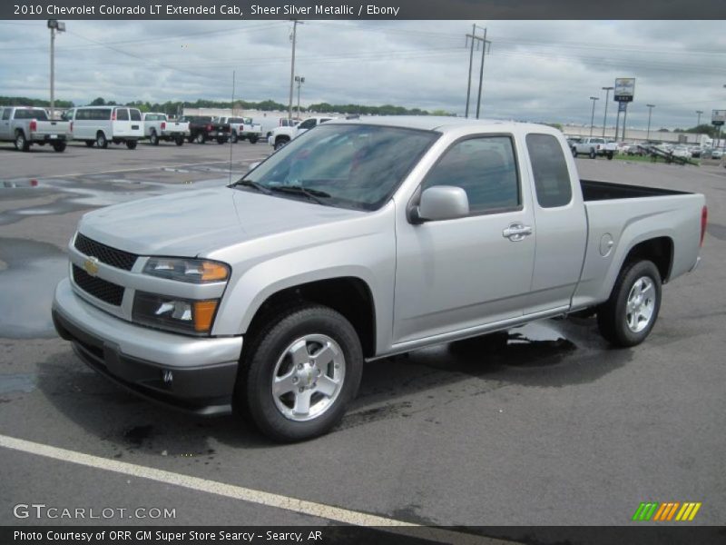 Sheer Silver Metallic / Ebony 2010 Chevrolet Colorado LT Extended Cab