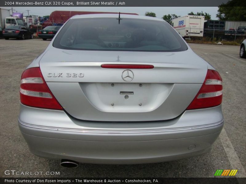 Brilliant Silver Metallic / Ash 2004 Mercedes-Benz CLK 320 Coupe