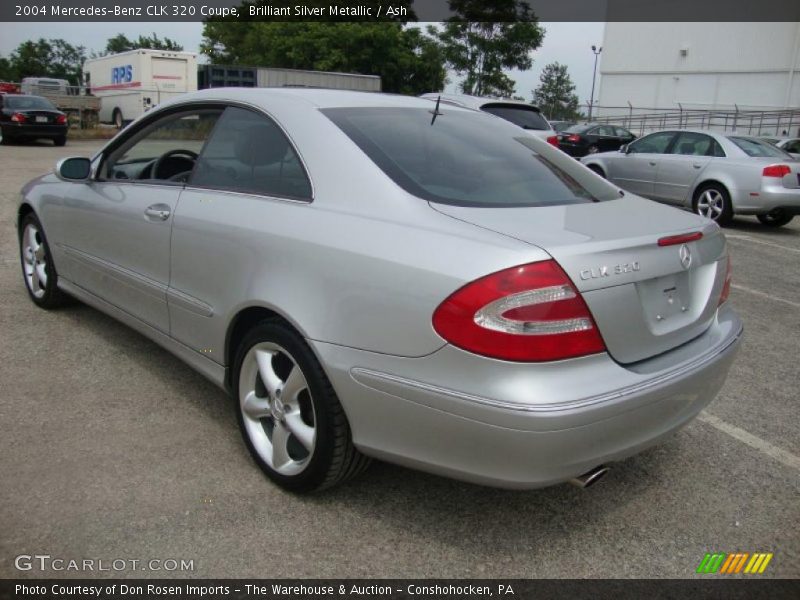 Brilliant Silver Metallic / Ash 2004 Mercedes-Benz CLK 320 Coupe