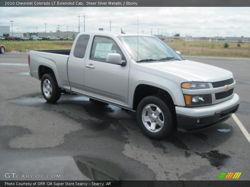 Sheer Silver Metallic / Ebony 2010 Chevrolet Colorado LT Extended Cab