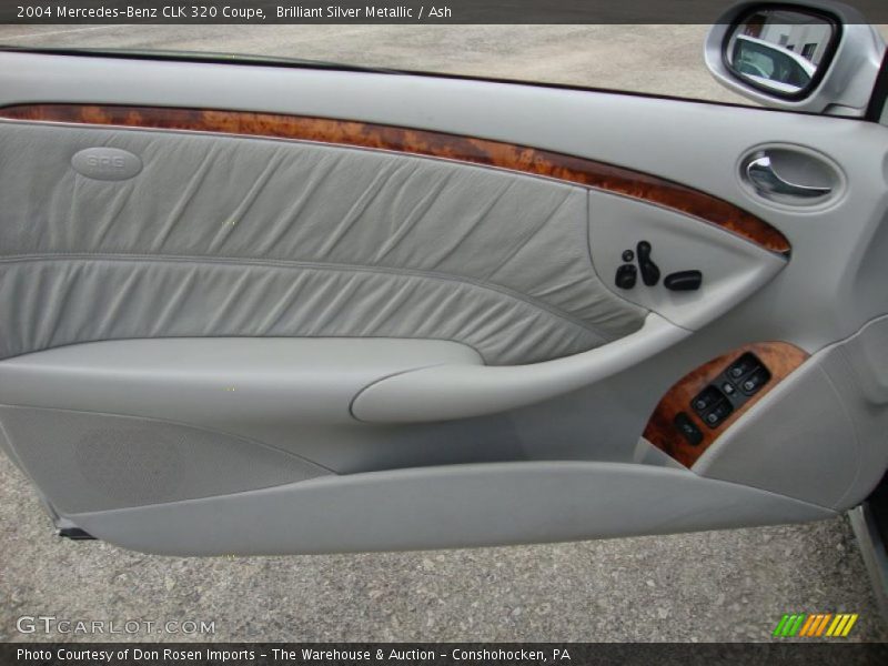 Brilliant Silver Metallic / Ash 2004 Mercedes-Benz CLK 320 Coupe