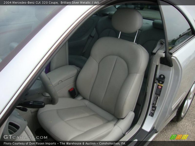 Brilliant Silver Metallic / Ash 2004 Mercedes-Benz CLK 320 Coupe