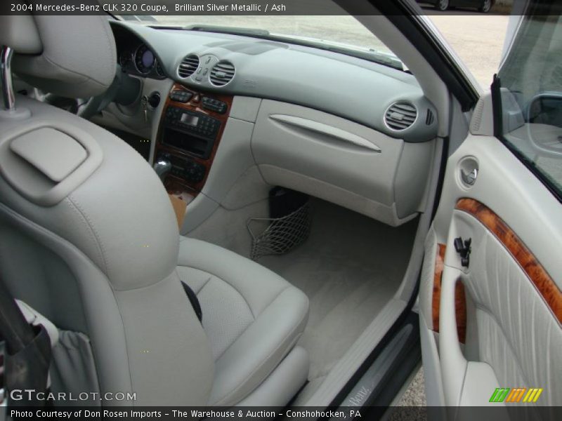 Brilliant Silver Metallic / Ash 2004 Mercedes-Benz CLK 320 Coupe
