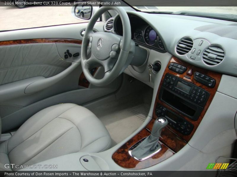 Brilliant Silver Metallic / Ash 2004 Mercedes-Benz CLK 320 Coupe