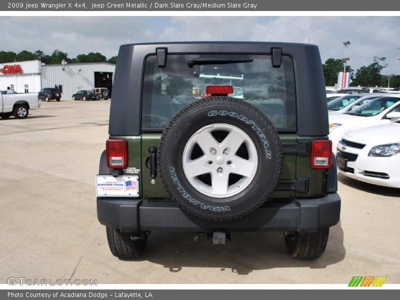 Jeep Green Metallic / Dark Slate Gray/Medium Slate Gray 2009 Jeep Wrangler X 4x4