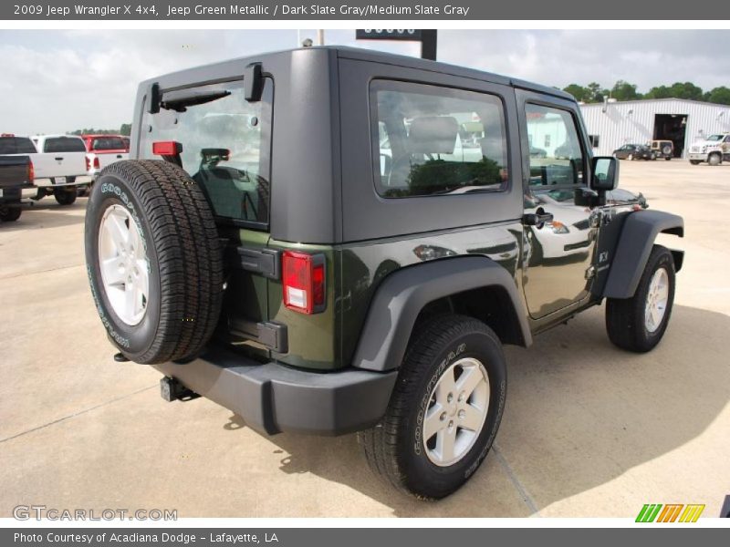 Jeep Green Metallic / Dark Slate Gray/Medium Slate Gray 2009 Jeep Wrangler X 4x4