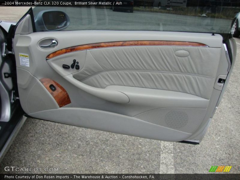 Brilliant Silver Metallic / Ash 2004 Mercedes-Benz CLK 320 Coupe