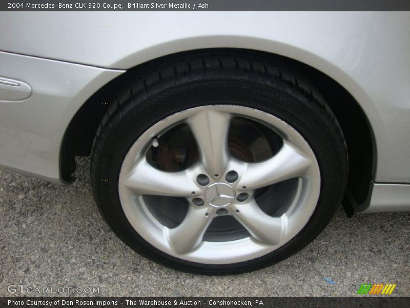 Brilliant Silver Metallic / Ash 2004 Mercedes-Benz CLK 320 Coupe