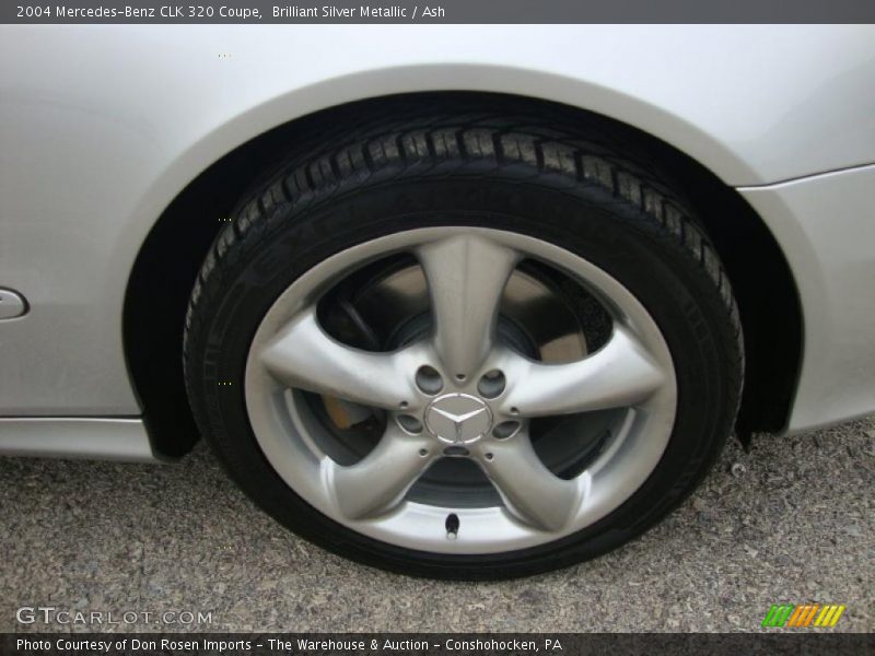 Brilliant Silver Metallic / Ash 2004 Mercedes-Benz CLK 320 Coupe