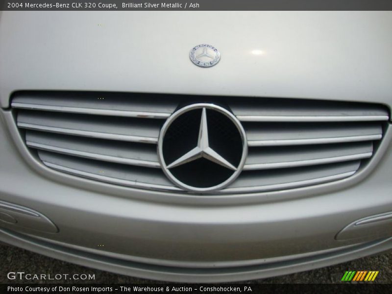 Brilliant Silver Metallic / Ash 2004 Mercedes-Benz CLK 320 Coupe
