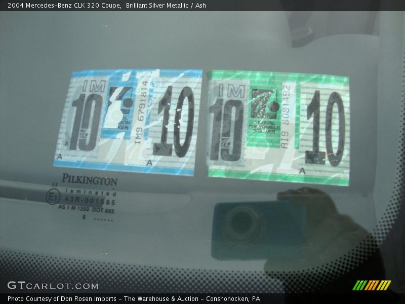 Brilliant Silver Metallic / Ash 2004 Mercedes-Benz CLK 320 Coupe