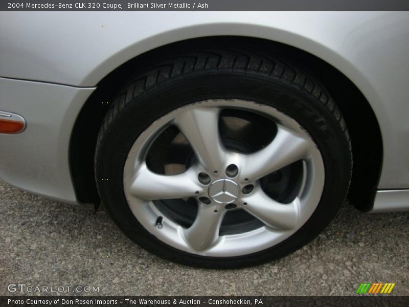 Brilliant Silver Metallic / Ash 2004 Mercedes-Benz CLK 320 Coupe