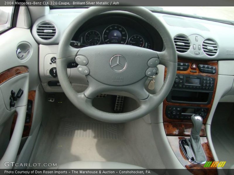 Brilliant Silver Metallic / Ash 2004 Mercedes-Benz CLK 320 Coupe