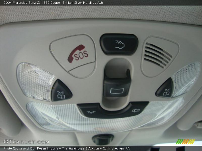 Brilliant Silver Metallic / Ash 2004 Mercedes-Benz CLK 320 Coupe
