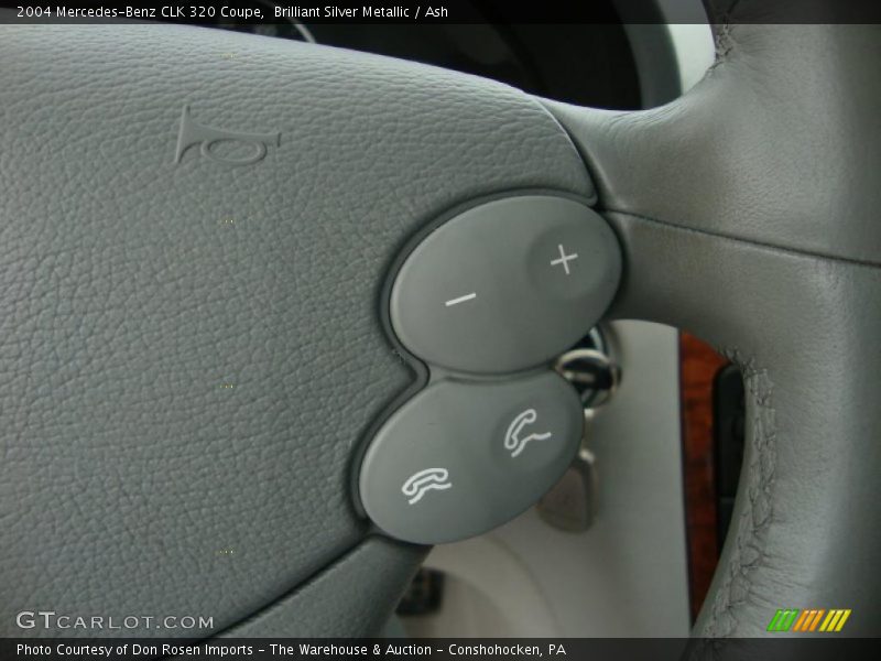 Brilliant Silver Metallic / Ash 2004 Mercedes-Benz CLK 320 Coupe