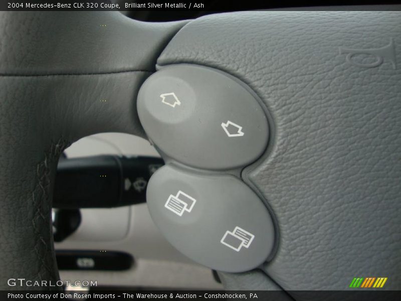 Brilliant Silver Metallic / Ash 2004 Mercedes-Benz CLK 320 Coupe