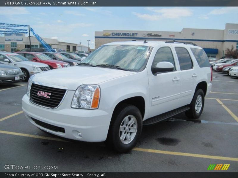 Summit White / Light Tan 2010 GMC Yukon SLT 4x4