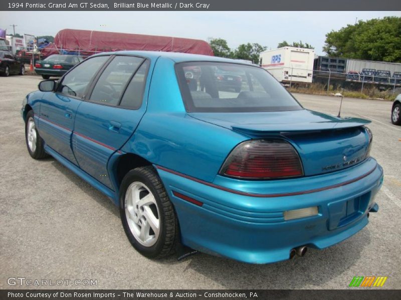 Brilliant Blue Metallic / Dark Gray 1994 Pontiac Grand Am GT Sedan