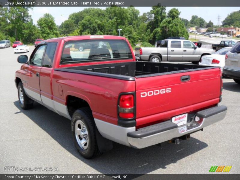 Flame Red / Agate Black 1999 Dodge Ram 1500 ST Extended Cab