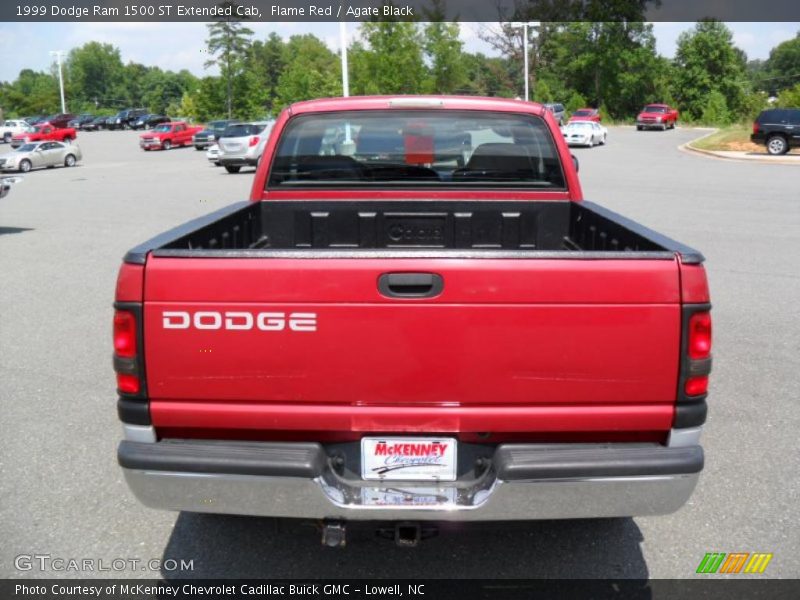 Flame Red / Agate Black 1999 Dodge Ram 1500 ST Extended Cab