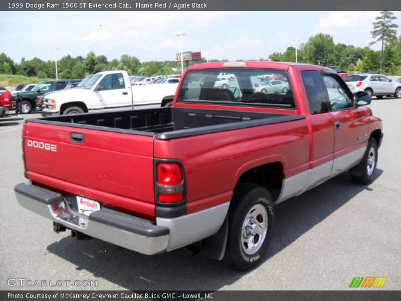 Flame Red / Agate Black 1999 Dodge Ram 1500 ST Extended Cab