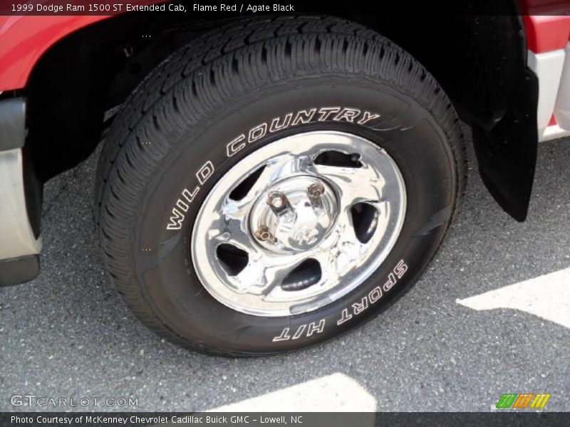 Flame Red / Agate Black 1999 Dodge Ram 1500 ST Extended Cab
