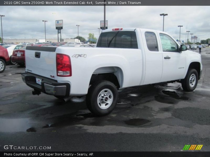 Summit White / Dark Titanium 2010 GMC Sierra 2500HD Work Truck Extended Cab 4x4