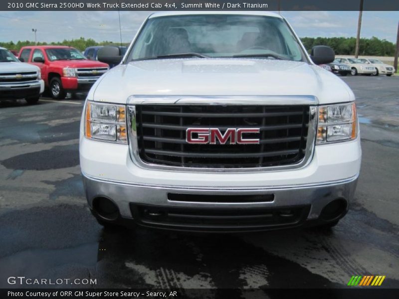 Summit White / Dark Titanium 2010 GMC Sierra 2500HD Work Truck Extended Cab 4x4