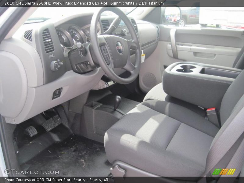 Summit White / Dark Titanium 2010 GMC Sierra 2500HD Work Truck Extended Cab 4x4