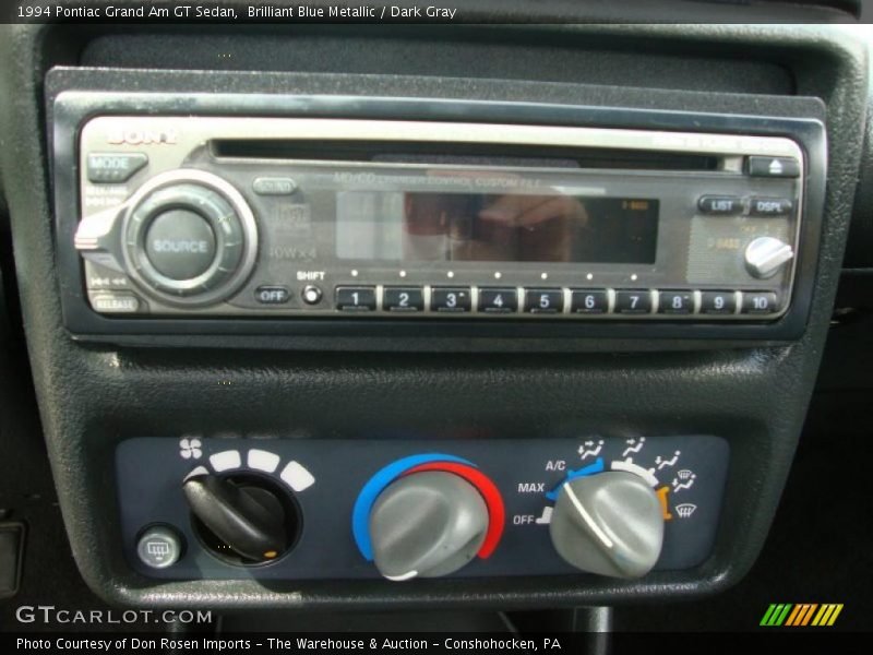 Brilliant Blue Metallic / Dark Gray 1994 Pontiac Grand Am GT Sedan