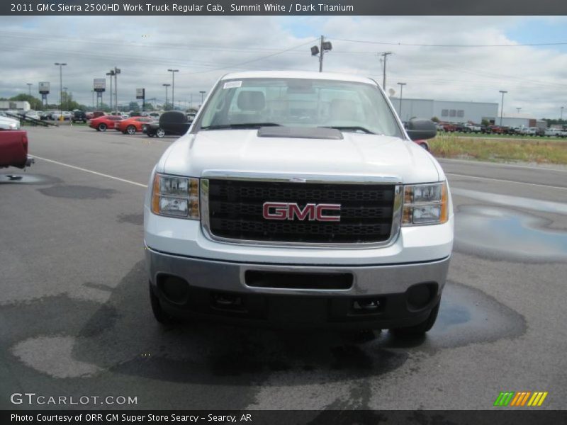 Summit White / Dark Titanium 2011 GMC Sierra 2500HD Work Truck Regular Cab