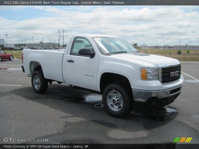 Summit White / Dark Titanium 2011 GMC Sierra 2500HD Work Truck Regular Cab