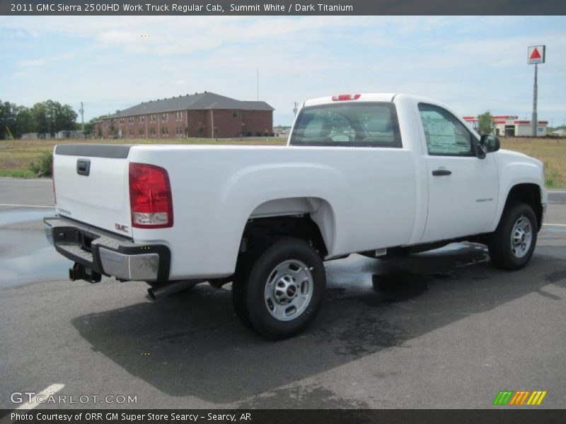 Summit White / Dark Titanium 2011 GMC Sierra 2500HD Work Truck Regular Cab