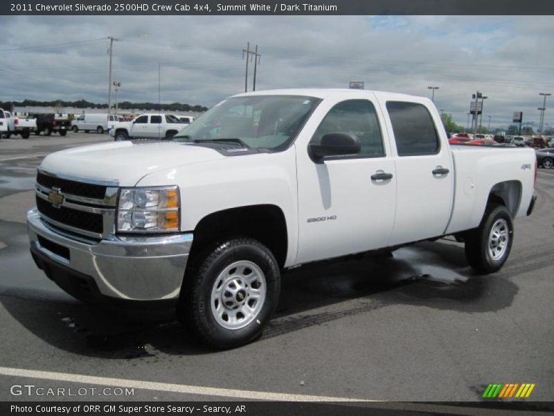 Summit White / Dark Titanium 2011 Chevrolet Silverado 2500HD Crew Cab 4x4
