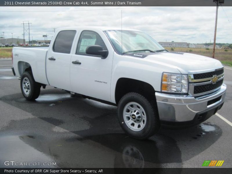 Summit White / Dark Titanium 2011 Chevrolet Silverado 2500HD Crew Cab 4x4