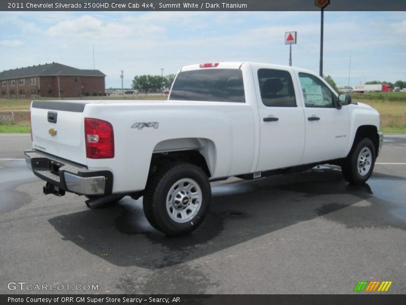 Summit White / Dark Titanium 2011 Chevrolet Silverado 2500HD Crew Cab 4x4