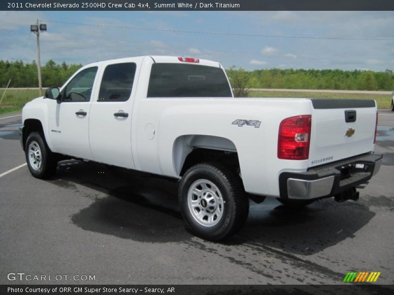 Summit White / Dark Titanium 2011 Chevrolet Silverado 2500HD Crew Cab 4x4