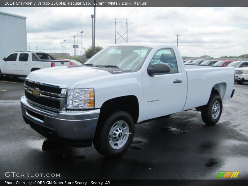 Summit White / Dark Titanium 2011 Chevrolet Silverado 2500HD Regular Cab