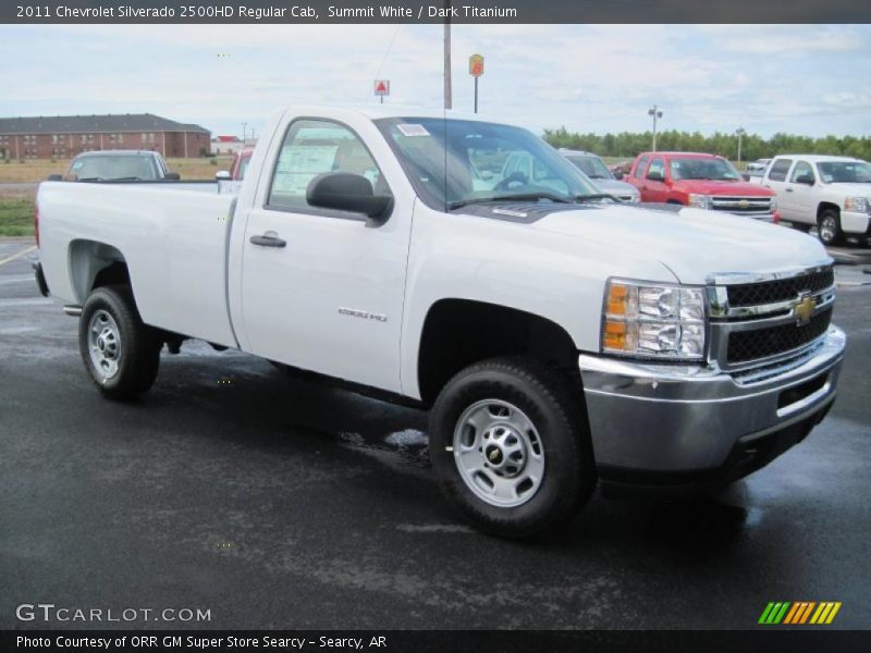 Summit White / Dark Titanium 2011 Chevrolet Silverado 2500HD Regular Cab