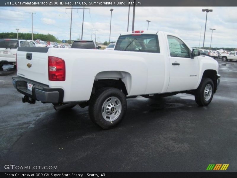 Summit White / Dark Titanium 2011 Chevrolet Silverado 2500HD Regular Cab