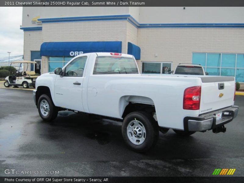 Summit White / Dark Titanium 2011 Chevrolet Silverado 2500HD Regular Cab