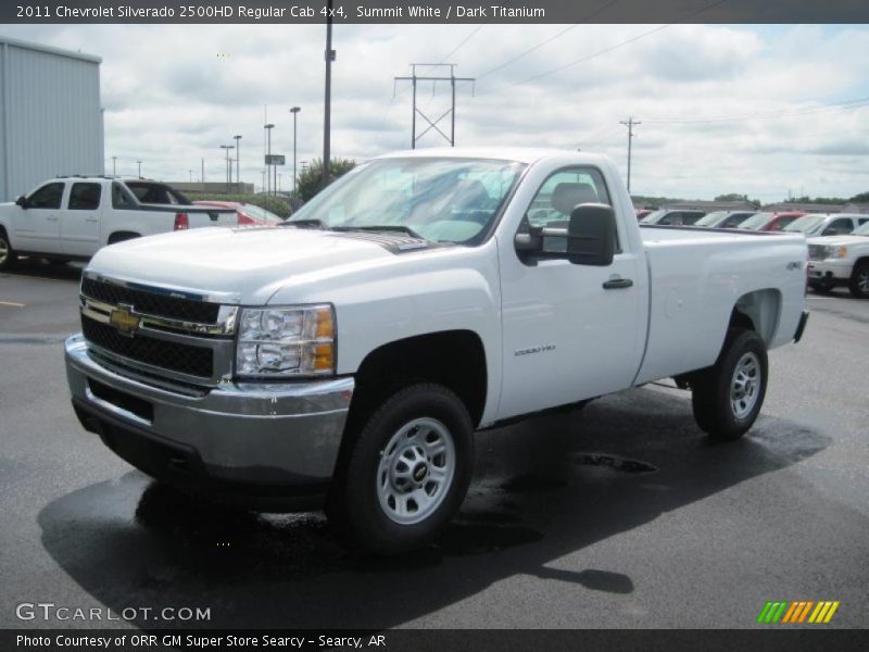Summit White / Dark Titanium 2011 Chevrolet Silverado 2500HD Regular Cab 4x4