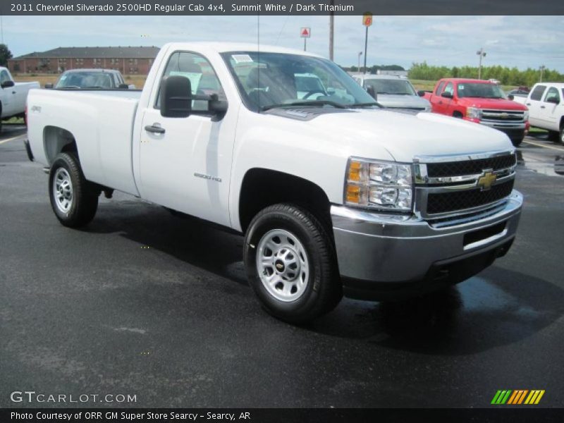 Summit White / Dark Titanium 2011 Chevrolet Silverado 2500HD Regular Cab 4x4